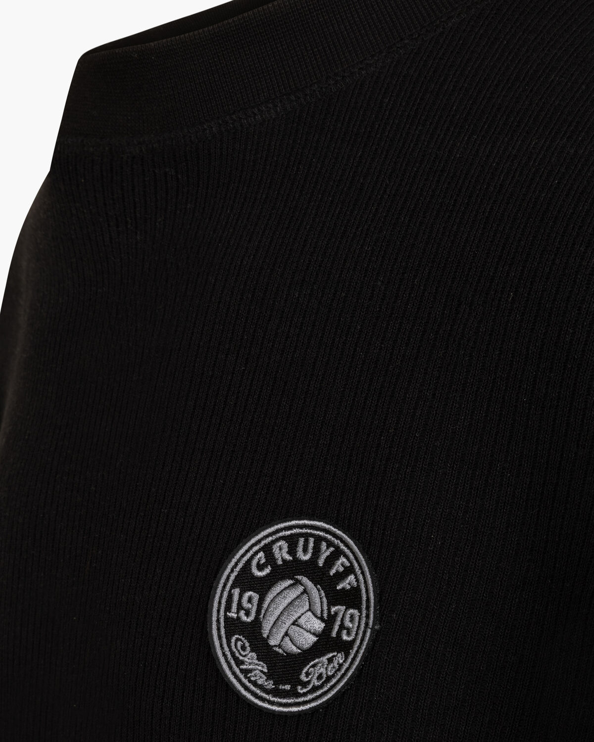 Retro Badge Jumper, Black, hi-res